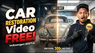 Viral Car Restoration Video හදමු Free | Google Whisk & Grok Imagine