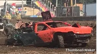 W Body Lumina Demo Derby Sends It Hard & Rips In Half! Rice County Fair Faribault MN 2018