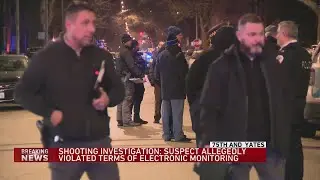 Cook County police shoot suspect on electronic monitoring amid gunfire exchange
