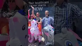 #Albuquerque campus recently held the Great #Inflatable #Race between employees. Congrats to the🦄!
