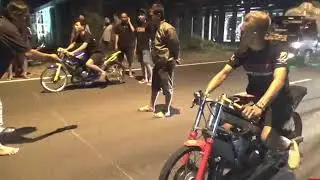 Balap liar 1200m Bypas Krian ninja kayek speed VS ninja dogol