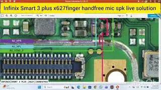 Infinix Smart 3 plus x627finger handfree mic spk live solution 