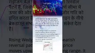 Rising Wedge Pattern #bearishreversalpattern #trading  #shorts #youtube #tradingstrategy