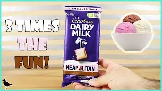 Special Edition Cadbury Dairy Milk Neapolitan Chocolate Food Review! | Birdew Reviews