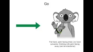 George VI Memorial Park Communication Board Key Word Sign tutorial - Go