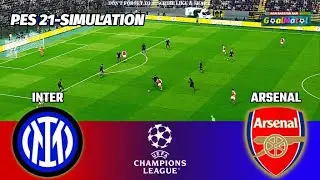 Inter Milan vs Arsenal | UEFA Champions League 2025 | Pes 21 Simulation