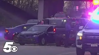Watch: Dash cam video shows suspect in Johnson ASP pursuit chased on foot, arrested