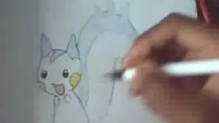 Pokemon Drawing: Pachirisu, Requested by Maudeuhh