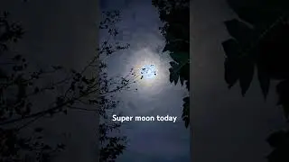 Today&rsquo;s super moon