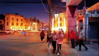 Walking in New Road, Kathmandu at Night | Travel Nepal 4K 60fps UHD | Binaural City Sounds ASMR