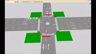 Traffic Simulation (Vehicle + Pedestrian) using PTV Vissim