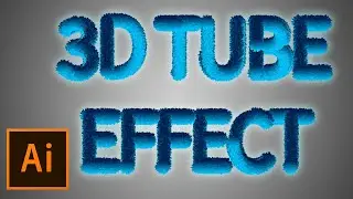 Make 3d Tube Effect in Illustrator | Create Advanced 3D Tube Text in Illustrator with Blend Tool