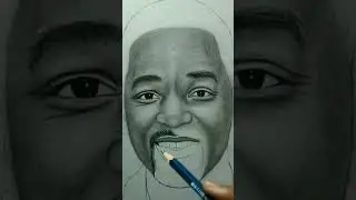 Drawing Will Smith Pencil Sketch ✏  #shorts #artshorts #shortsdrawing