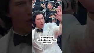 Adam Driver arrives at the @festivaldecannes for the film, &ldquo;Megalopolis.&rdquo; #Cannes2024