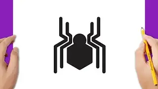 How to draw Spiderman Homecoming logo easy