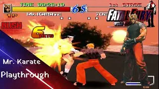 Fatal Fury: Wild Ambition - Mr. Karate/ Ryo Sakazaki playthrough (PS1) longplay - no commentary