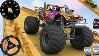 Monster Truck Mega Ramp Extreme Racing - Impossible GT Car Stunts Driving - Android Gameplay