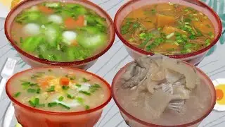 4 fresh, clear soup creations rich in nutrition