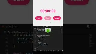 ✨ Stylish Stopwatch Timer Using HTML, CSS, and JavaScript #webdevelopment #coding #javascript