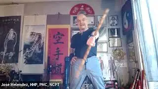 Exercises for Posture, Abdomen, Hips, and Glute Bridges with Short Pole☯️