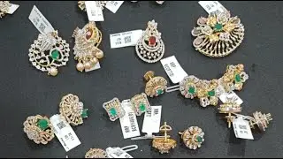 92.5 Silver Jewellery with 22k Gold Coating Ramala Collections, diamond finishing earrings