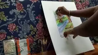 KV FINE ARTS -kathir- Basic drawing in oil pastels  for kids and beginners