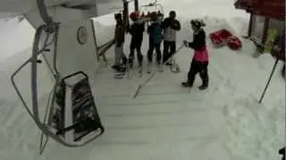 Deep powder skiing Crystal Mt 12 18 2012.mov
