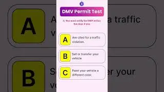 hardest questions on permit test 2024 #dmv #shorts