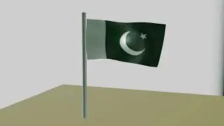 3d pakistan flag