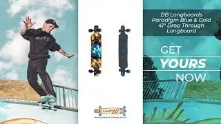DB Longboards Paradigm Blue & Gold 41