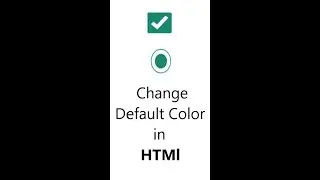 How to change CheckBox and Radio Button Default COLOR in HTML CSS