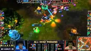 OGN Korea vs EU - inSec turns the fight around as Lee Sin I League of Legends All-Star