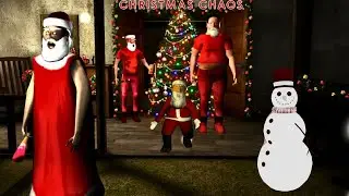 Only Mini Santa Can See Me Ghost Mode The Twins Family Join Psychopath Hunt House Full Gameplay