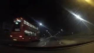 LONDON NIGHT DRIVE | A4 Road Works - Great West Road - Hounslow - UK