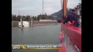 Navigating the Bonneville Dam Lock on the Columbia River