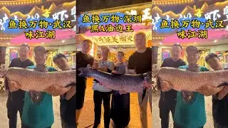 钓鱼交换美好深圳篇-武汉篇-潮州篇：两条大青交换东北烧烤，结果送完鱼老板不让我走 | 60斤大青交换小孩哥螃蟹，你们觉得有没有小孩哥大