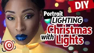 🎄 DIY Christmas Light Portrait and Fairy Light Beauty Shot Ideas.