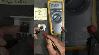 How to test mosfet using multimeter #shorts