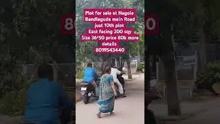 plot for sale at Nagole bandlaguda Road 200 sqy East facing more details 8019543440