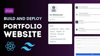 React Tutorial - Build & Deploy Developer Portfolio Website (Beginner Friendly) 2024