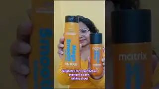 Frizzy Hair Solution 💛 | Matrix Mega Smooth Shampoo & Liquid Mask Review