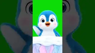 Baby Penguin Peek A Boo Green Screen | Penguin Awareness Day NCR Animation 08 #chromakey #animation