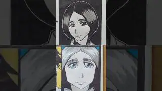 Retsu Unohana de Bleach | Speed Draw 🔥 Antes e Depois #draw #drawing #speeddraw #bleach #unohana