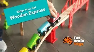 Wooden Express 100 Piece Train Set