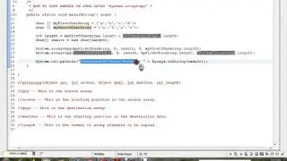 HOW TO COPY ARRAYS IN JAVA USING SYSTEM ARRAYCOPY
