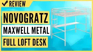Novogratz Maxwell Metal Full Loft Desk & Shelves