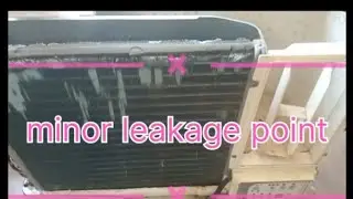 R32 gas charging window AC leakage check Karen AC mein बार-बार gas nikalne ke Karan