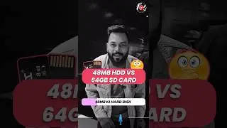 48MB HDD vs 64GB SD Card!! Purane Jamane Ka Crazy Tech 😮 #TrakinShorts #Shorts