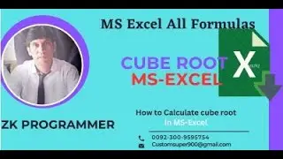 How to calculate cube root in MS  Excel