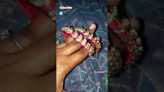 Leaf design Silk Thread Bangle #diycreative #silkthread#bangles_collection #handmade